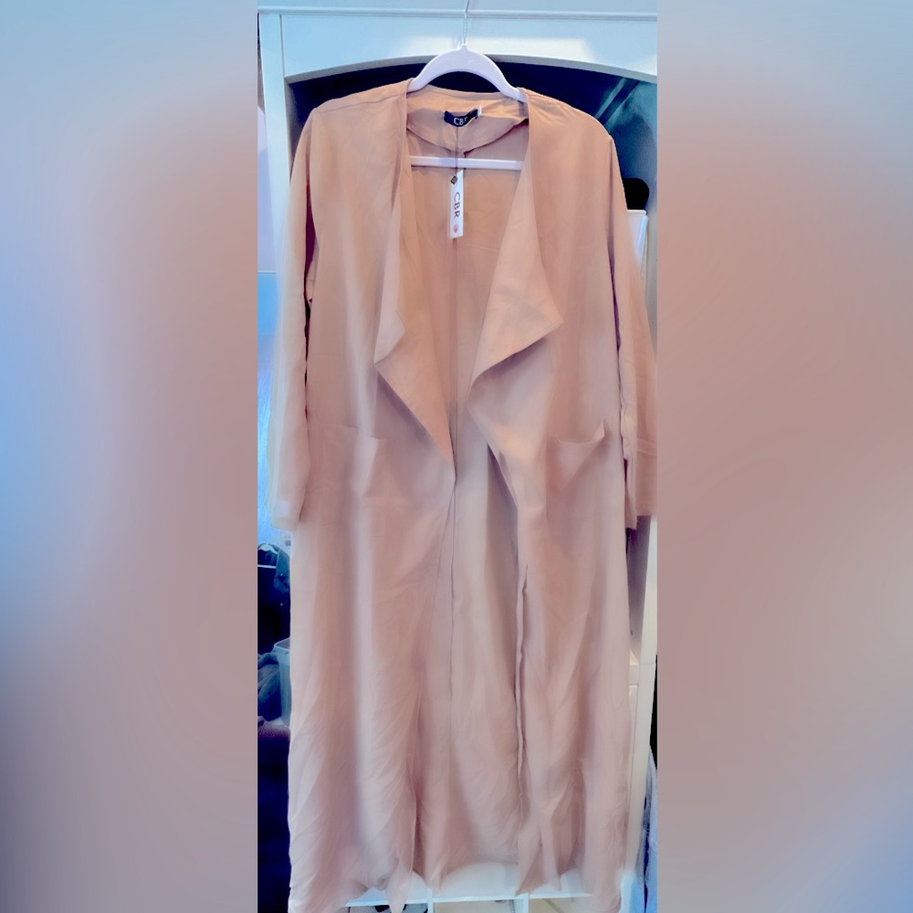 NEW! FN Tan Flow Drape Jacket - Large